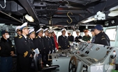 Frigate 015-Tran Hung Dao starts exchange activities with Japanese Navy